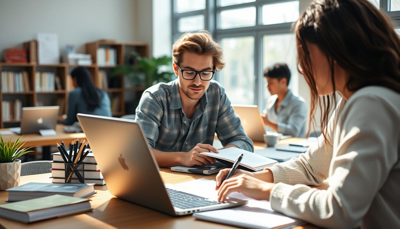 Organized study environment supporting productive learning